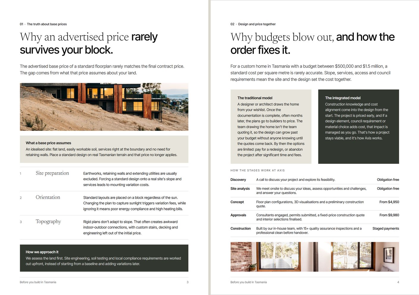 Sample pages from the guide
